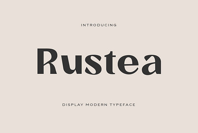 Rustea Display Fonts app branding design graphic design illustration logo typography ui ux vector