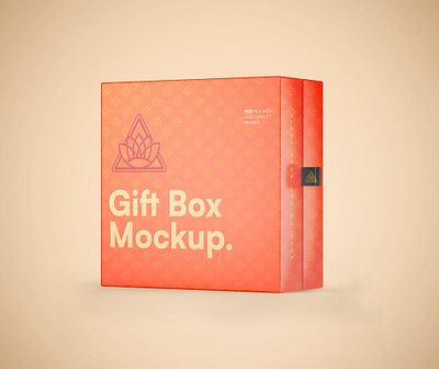 Free Gift Box Mockup PSD box design free free mockup freebies gift mockup mockup design mockup psd product design psd mockup