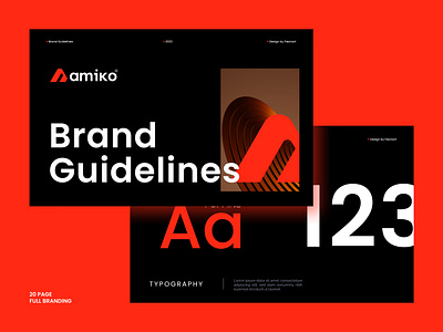 Amiko Branding brand guidelines brandidentity branding design graphic design logo logodesign logotype visual design