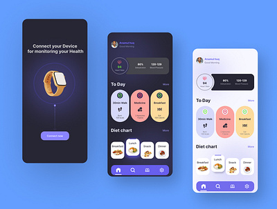 Drug Tracking app UI Design appdesign branding css design figma figmadesign graphic design html illustration invision mobile app ui ux uxdesigner web design