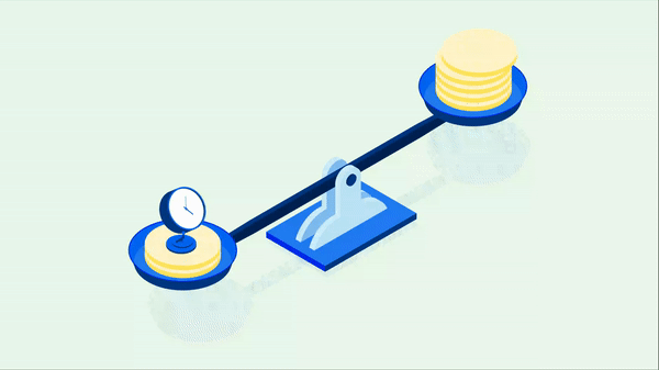 Money Market vs Mutual Funds design finedu fintech illustration vector