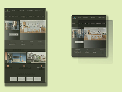 Landing page for Real estate graphic design ui ux