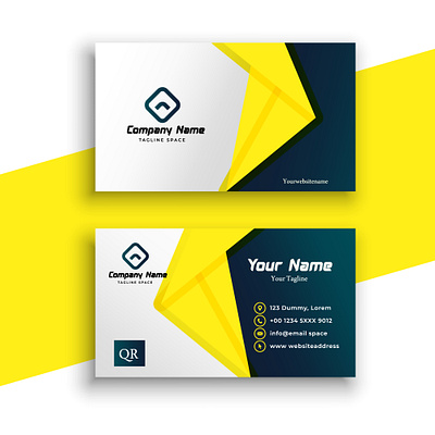 Business-card-modern-design-free-vector-in-professional-style. flat
