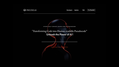 PSEUDO AI : Revolutionizing Code Comprehension animation ui
