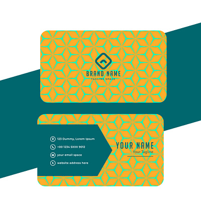 Clean-modern-style-business-card-template. flat