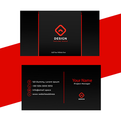 Luxuries-Business-card-design-professional-style-free-download. flat
