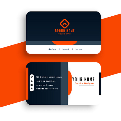 Modern-business-card-design-free-vector-in-professional-style. flat