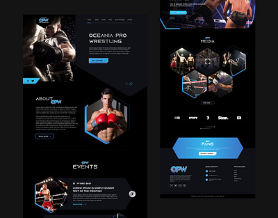 OPW (Website Design) design graphic design sports ui ux we web design website