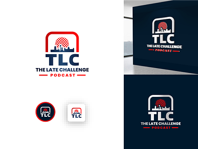 The Late Challenge Podcast brand brand identity branding city design football graphic design illustration liverpool logo logo design mic minimalist logo podcast soccer ui