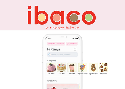 Ice Cream App Design / Case Study app branding casestudy design graphic design illustration pastel product design typography ui ux webdesign