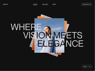 Web design Concept 001/030 concept exploration fashion fashion website landing page ui design ui ux webdesign website