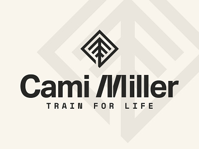 Cami Miller Branding brand branding cm custom design graphic design growth helvetica illustration life life coach logo m minimalism modern train tree typography vector