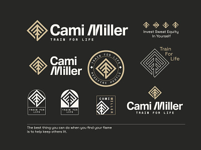 Cami Miller Branding brand branding clean cm custom design graphic design illustration life coach logo m minimalism minimalistic modern mono simple sleek train typography vector