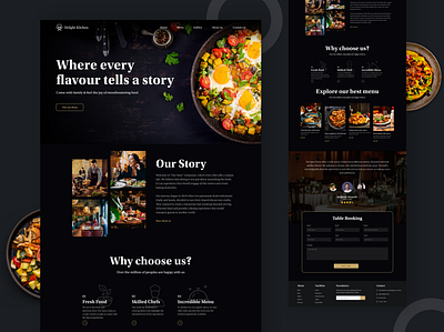 Restaurant Landing page adobe adobexd design figma landingpage ui uidesign uiux ux webdesign website xd