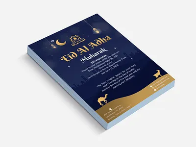 Photoshop I Flyer Design I Eid-ul-adha-2023 aesthetic branding career design eid eiduladha2023 flyer flyerdesign graphic design heavenly illustration logo photoshop ui ux vector