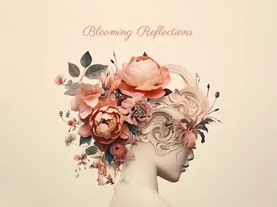 Blooming Reflections animation elegant floral design flowers graphic design reflection romantic serene ui