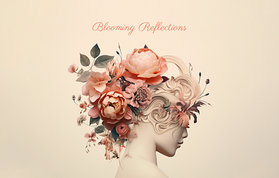 Blooming Reflections animation elegant floral design flowers graphic design reflection romantic serene ui