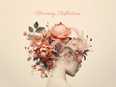 Blooming Reflections animation elegant floral design flowers graphic design reflection romantic serene ui