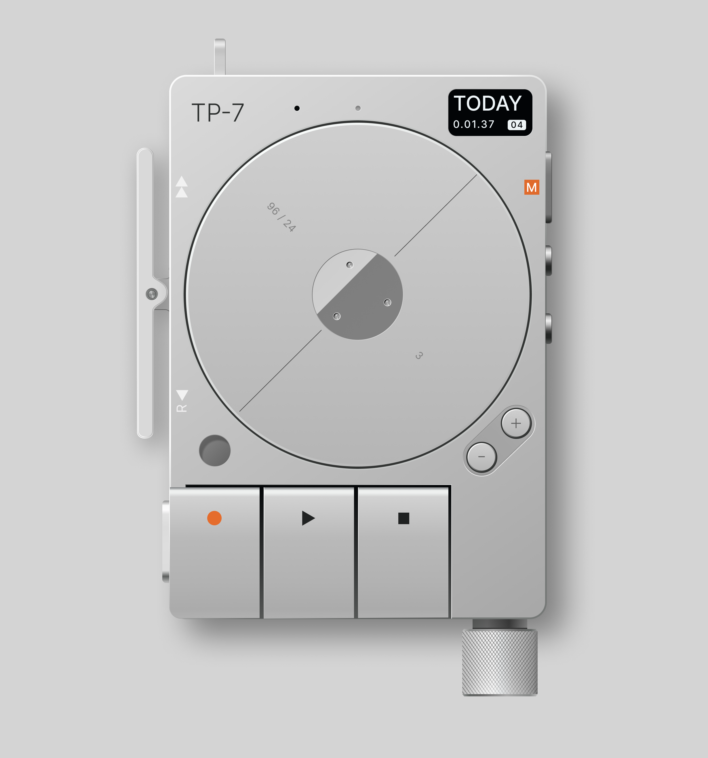 Field recorder UI branding dailyui design typography