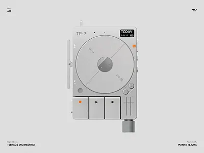 TP - 7 teenage engineering 3d admindashboard animation app branding concept dashboard design graphic design illustration logo motion graphics music new player ui vector