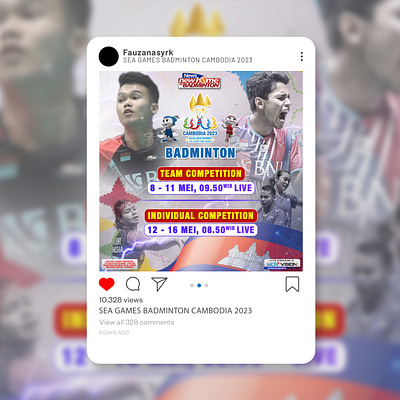 SEA GAMES BADMINTON CAMBODIA 2023 branding design graphic design illustration