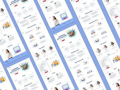 Landing page "English for travel" design ui лендинг