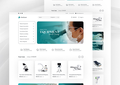 Medical Store Website Design healthcare