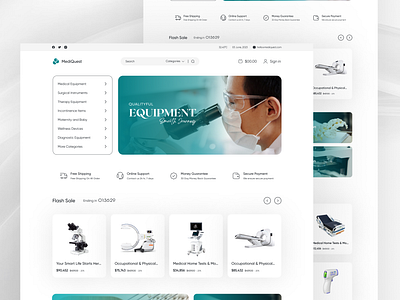 Medical Store Website Design healthcare