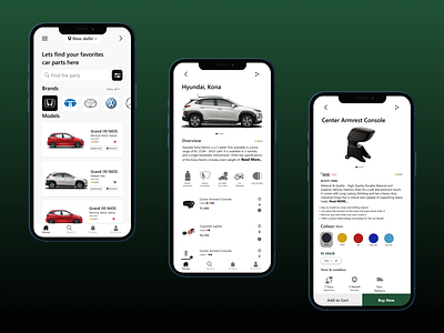 Car Spare parts & Accessories UI app branding design graphic design typography ui ux