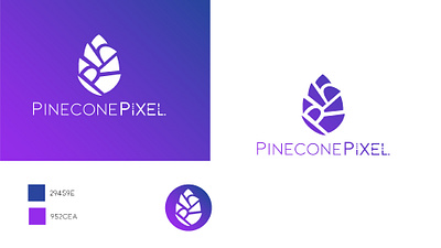 Pinecone Pixel branding graphic design logo