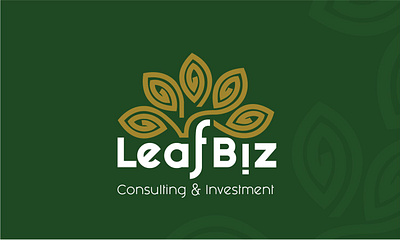 Leafbiz: Consulting & Investment branding graphic design logo