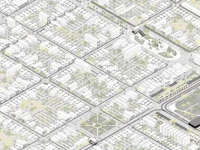 PUERTO PESQUERO COMERCIAL architecture art axonometry design diagram graphic design illustration logo map minimal panel post production thesis vector viral web