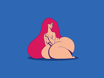 Curves advertising art drawing girl graphic design illustration ui ux