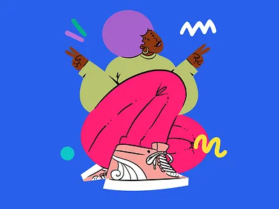 Joy Collection #4 advertising art beauty design fashion flatcolor girl illustration memphis natural streetwear ui ux