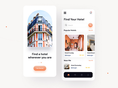 UI Design “Hotel Booking App” design exploration hotelapp ui uidesign uidesigner uiux userexperience userinterface ux