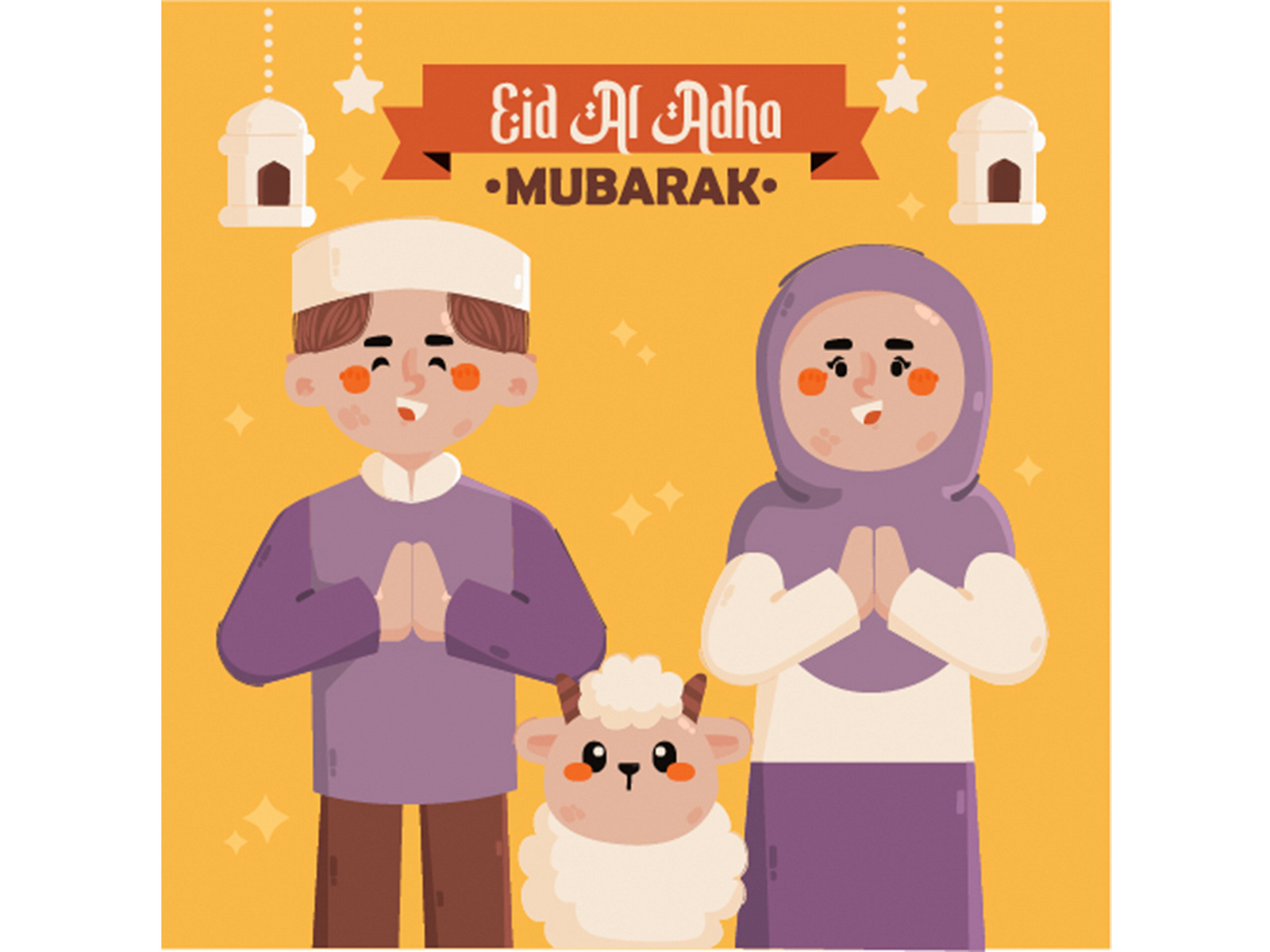 Eid Al Adha Illustration by Fenny Apriliani on Dribbble