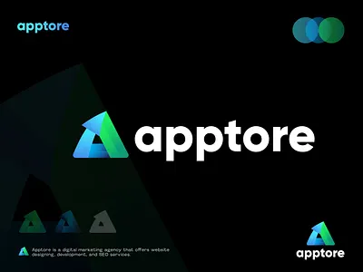 Apptore modern business agency logo design a g e n c y a leteer logo agency agency logo app logo branding business agency custom logo design design trends digital agency graphic design icon lettering logo logo design logo designer logo mark minimal modern