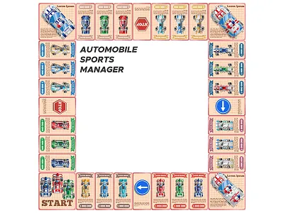 Car racing manager. plan