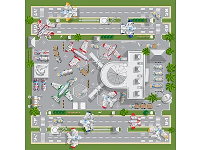 Passenger airport. above