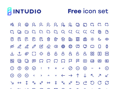 Intudicons - 277 Icons so far free icon set icons illustrations line icons resource ui design