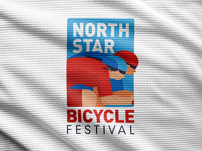 North Star Bike Festival bicycle bike brand branding cycle cycling festival flat identity illustration illustrator jersey logo logo design logos mark north nsbf star vector