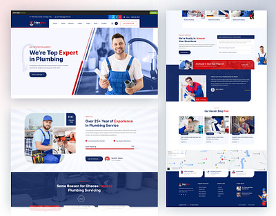 Multipurpose and Handyman Plumbing HTML5 Template 3d animation best services branding business compa company design elementor graphic design illustration it company motion graphics multipurpose services technology ui vector