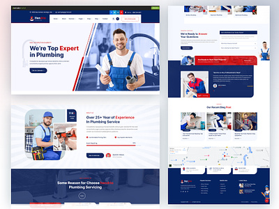 Multipurpose and Handyman Plumbing HTML5 Template 3d animation best services branding business compa company design elementor graphic design illustration it company motion graphics multipurpose services technology ui vector