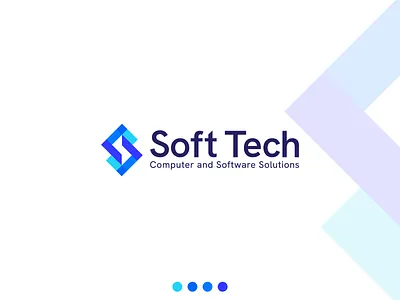 Soft Tech abstract blue brand brand identity branding colorful design identity infotech innovative letter s logo mark minimal process soft tech software startup tech technology