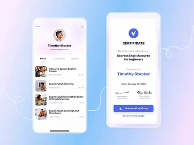 E-learning App | Velvot animation course design digital education e learning edtech education educational platform elerning learning learning app modern design motion online class online courses studying ui ux
