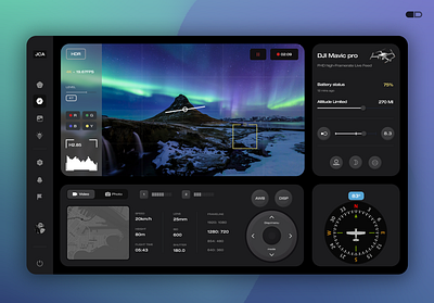 🎬 Drone Control System UI design with animation controls design drone graphic design motion graphics ui