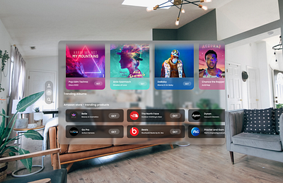 VR & AR ar graphic design ui ux vision pro vr