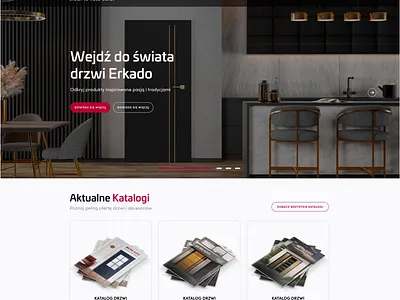 Web redesign polish door manufacturer brand identity design graphic design redesign typography ui vector web design webdesign