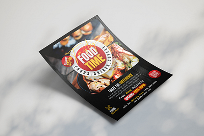 Food Time Restaurant Flyer fast food flyer graphic design print restaurant flyer template tasty template