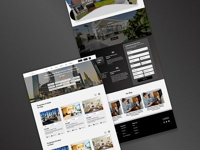 Haaz properties graphic design minimal ui ux